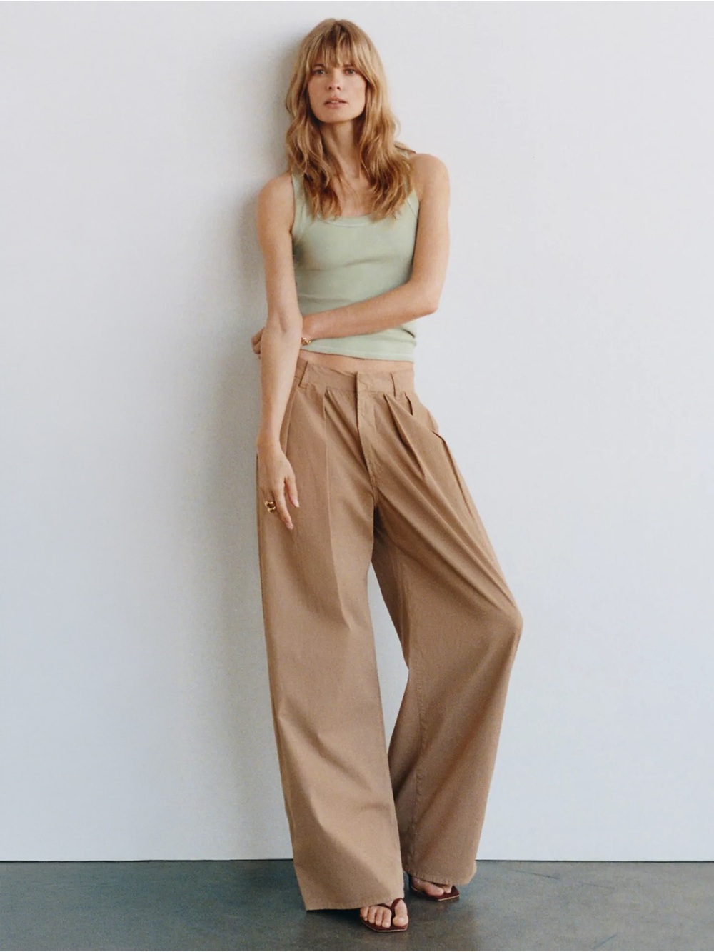 Citizens of Humanity - Petra Pleated Trousers - Nano (Khaki)